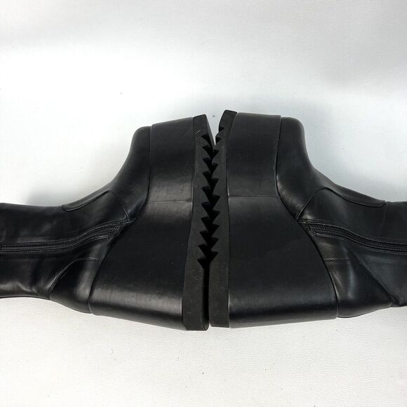Current Mood Boots Women's 7 Black Platform Chunky Lug Sole Goth Emo Punk Grunge - Picture 7 of 11
